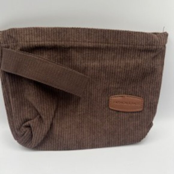 NEW Fashion & Bags Tote Bag Purse Brown Corduroy Crossbody Detachable Strap - Picture 8 of 12